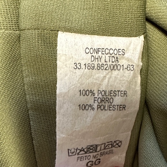 NWT PHIZE Sage Green V-Neck Tule Maxi Dress Slit Sheer Sleeves Size M Party - Picture 10 of 10